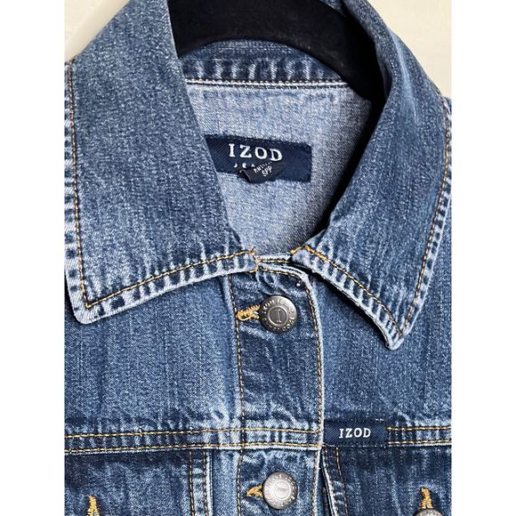 Women’s IZOD, Jean Jacket, SPP, Blue - Picture 10 of 15